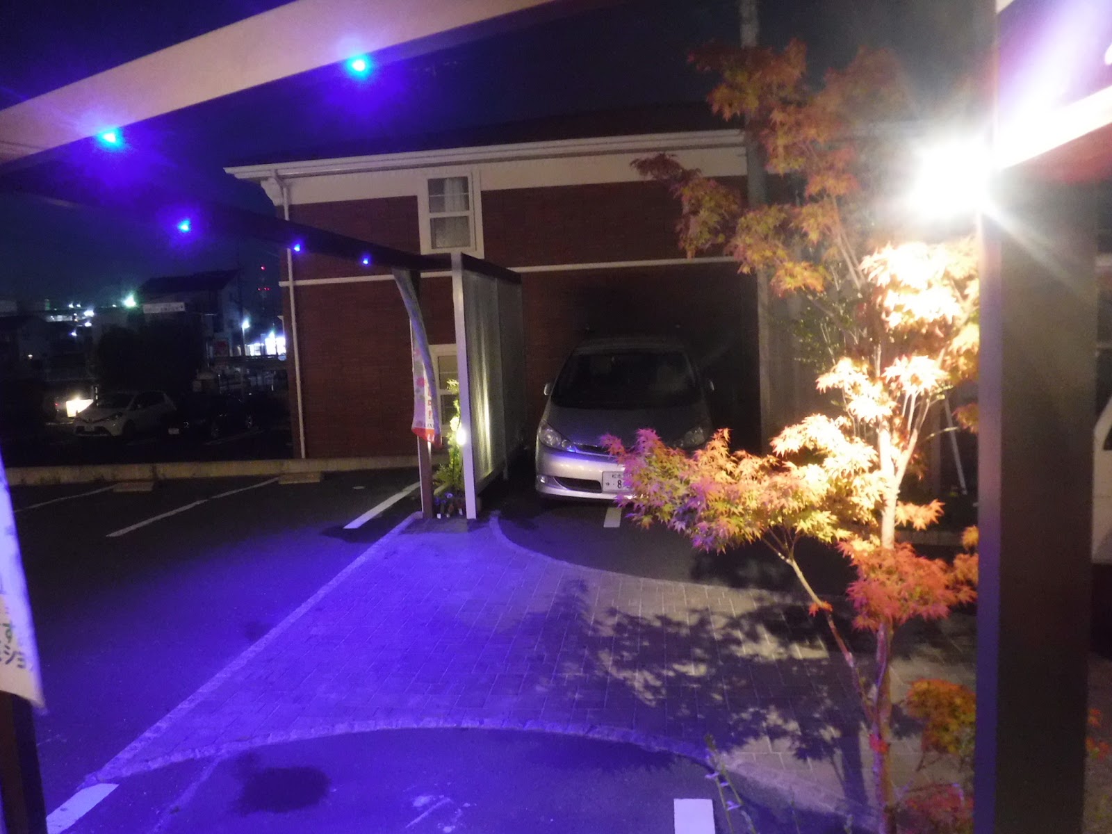 マイホームにおしゃれな駐車場を作ろう 照明付きで夜もおしゃれな雰囲気に 画像あり 松本市のエクステリア外構工事のプレックスガーデン